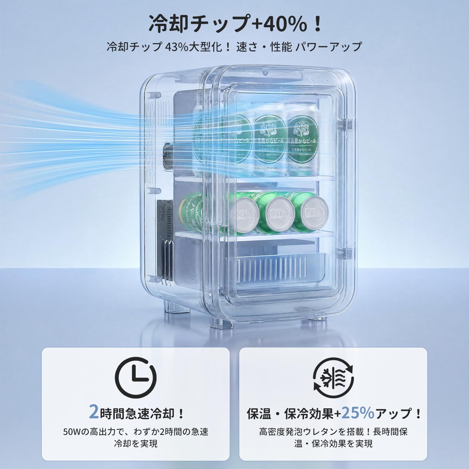 Amazon | Coomotech 10L ポータブル冷温庫 小型冷蔵庫 保温保冷両用 2