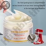 HuthBrother 4 Oz Food Grade Grease & 9709511 Gasket, Universally Compatible with Kitchen Stand Mixer, 2 Bottles