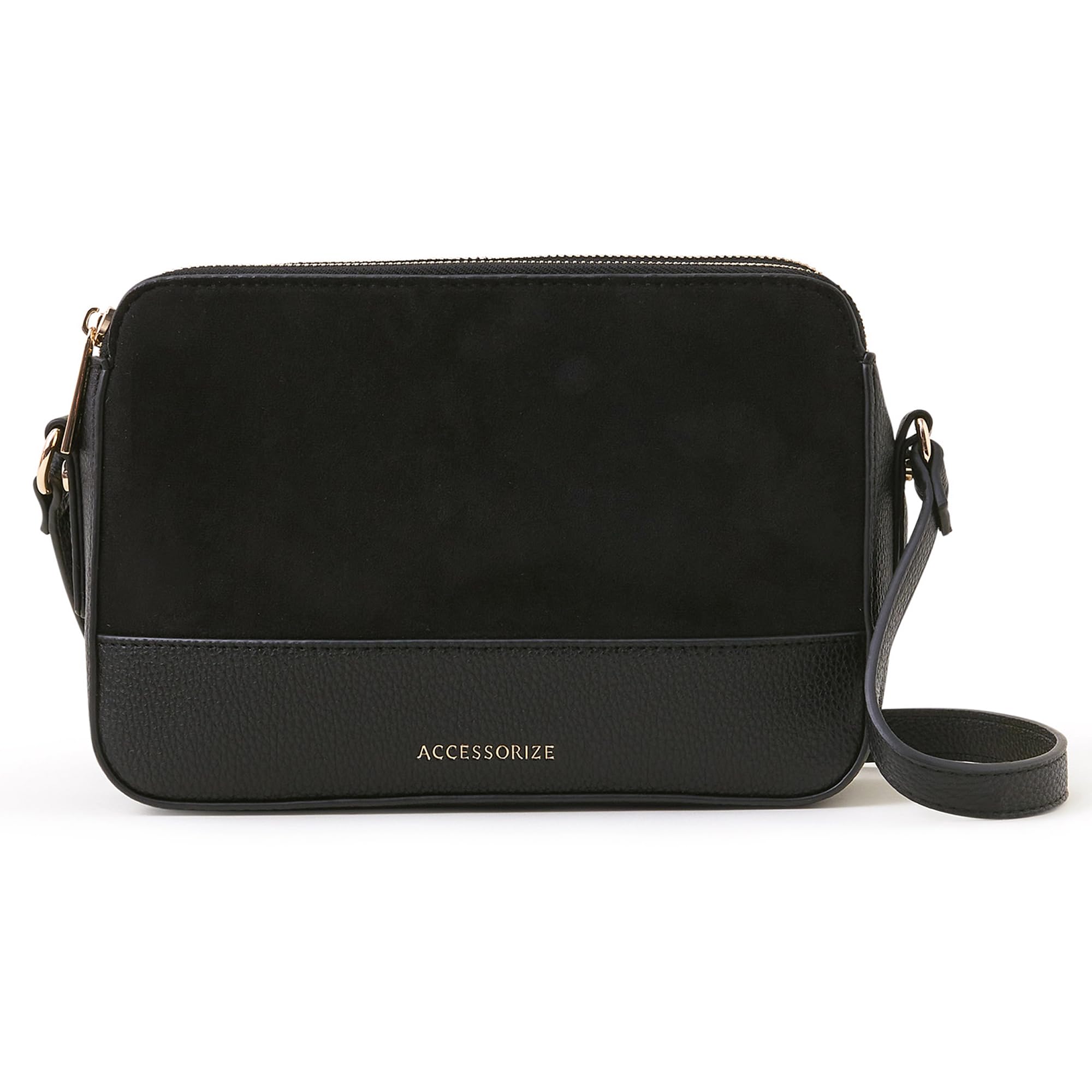 Accessorize London Womens Black Suedette Classic Cross-Body Bag (B0CSNKK5B7) Amazon Price History, Amazon Price Tracker