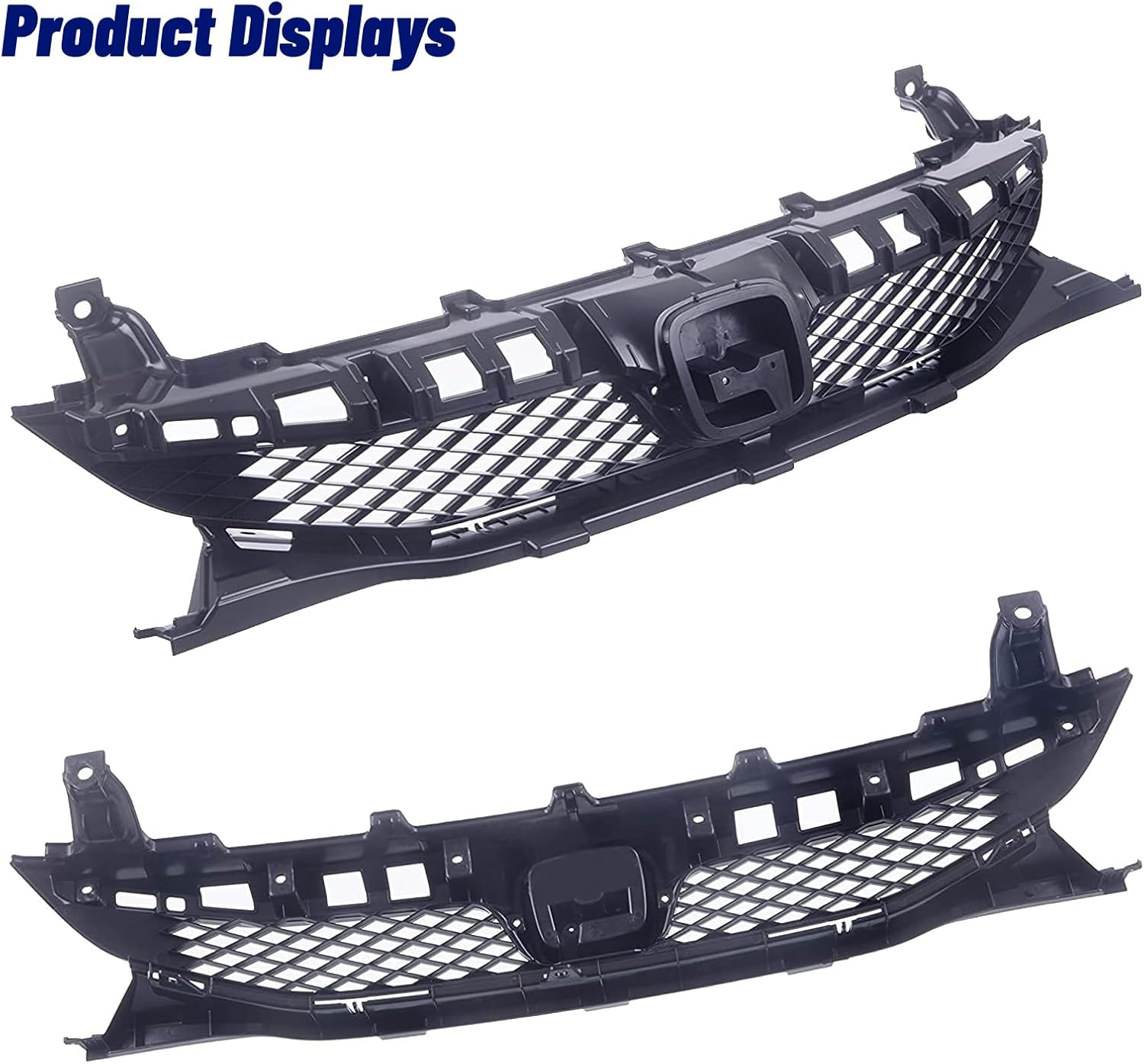 Replacement Parts Front Grille Grill Assembly Black Shell And Insert Compatible With Honda Civic 2009 2010 2011 Sedan