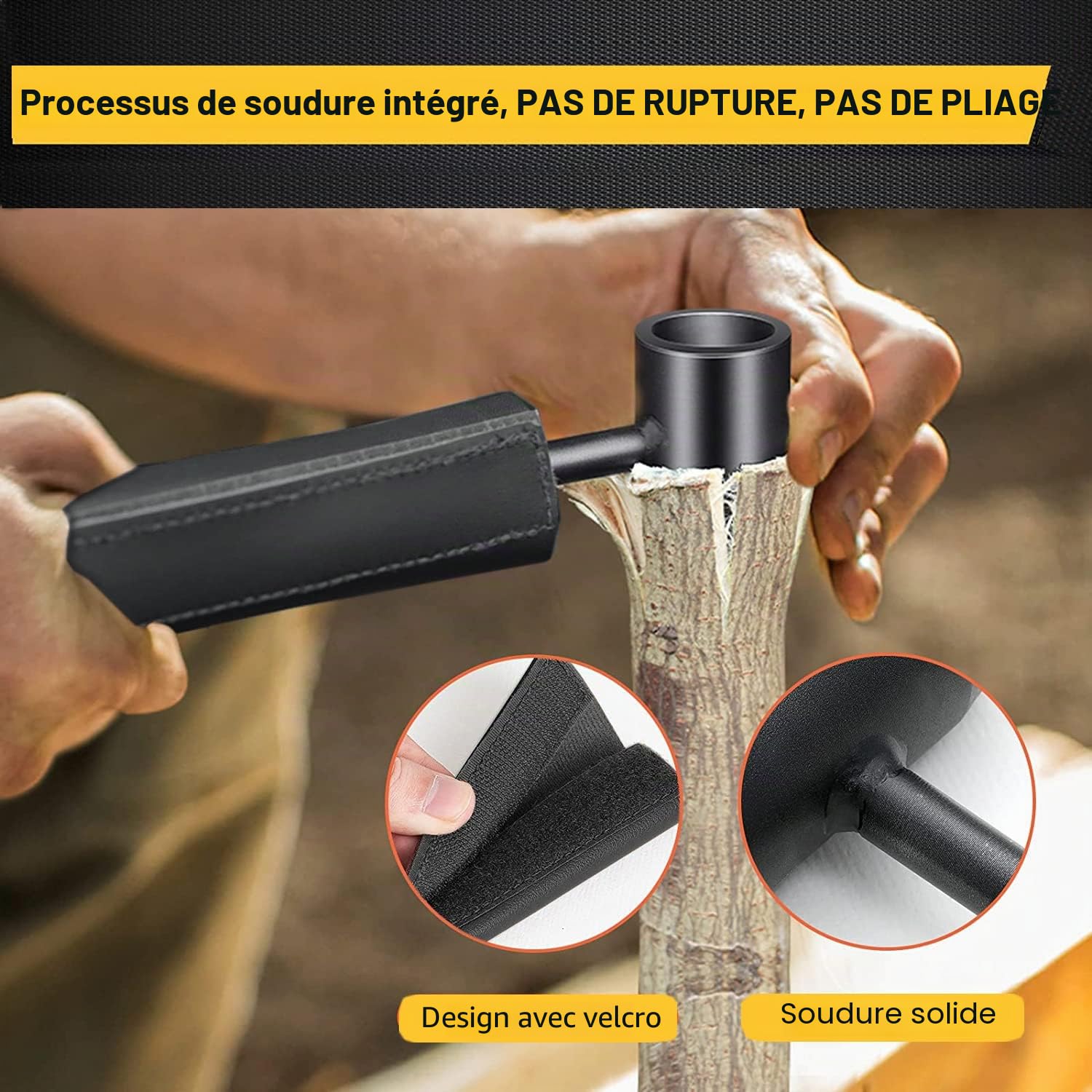 N&S Juvyig Bushcraft Clé de perceuse manuelle pour bois, œil écossais, outils de survie