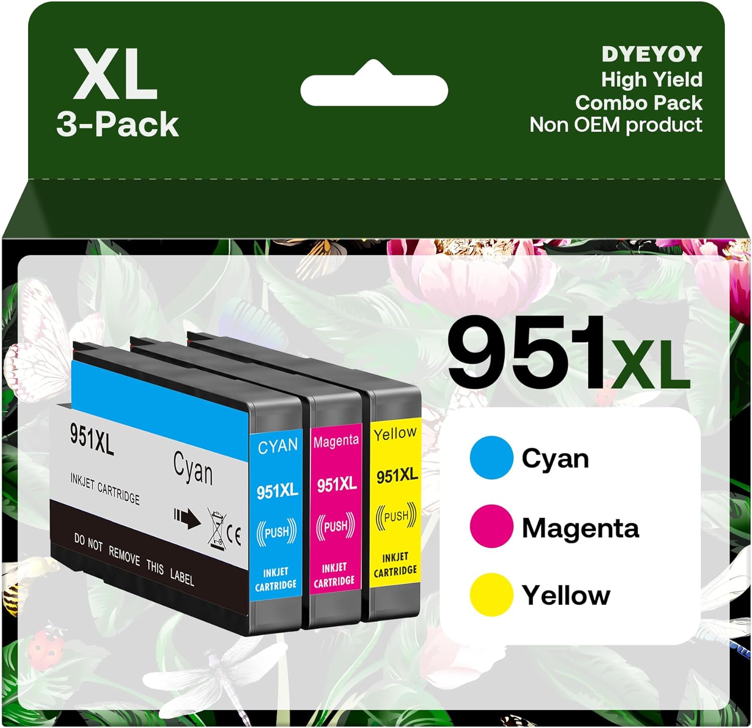 951XL Ink Cartridges Compatible Replacement for HP 951XL Ink Cartridges