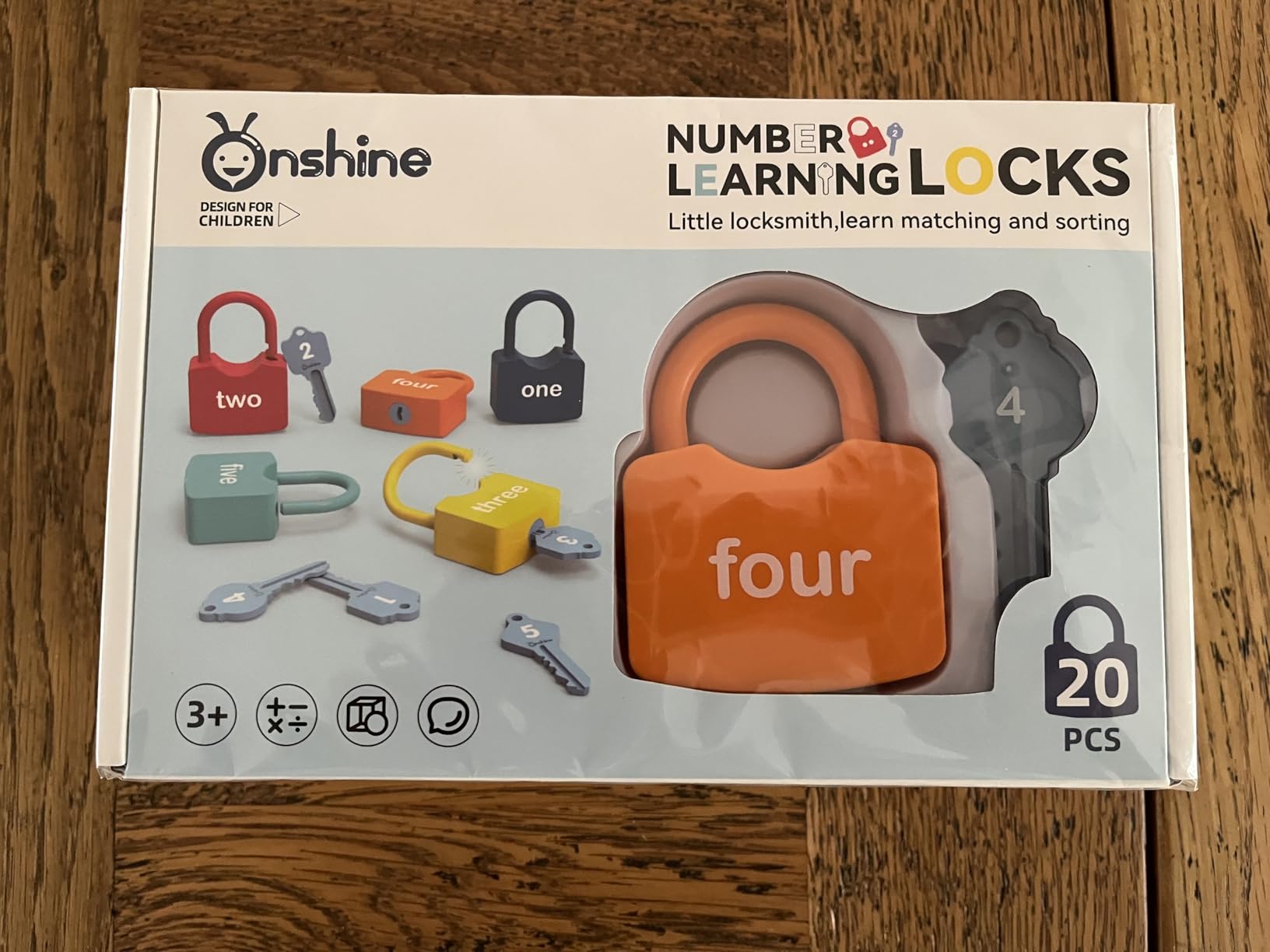 Misitti 20PCS Kids Learning Locks with Keys Numbers Matching & Counting ...
