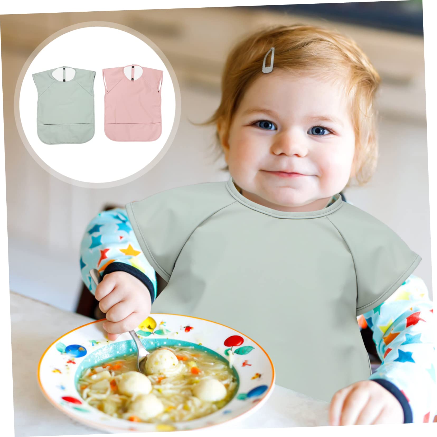 ORFOFE Bébé Qui Un Bavoir Bébé Peinture Blouse Bavoir Imperméable Pour r Pour r Pour Manger r Pour Enfant En Âge rs Unité Centrale
