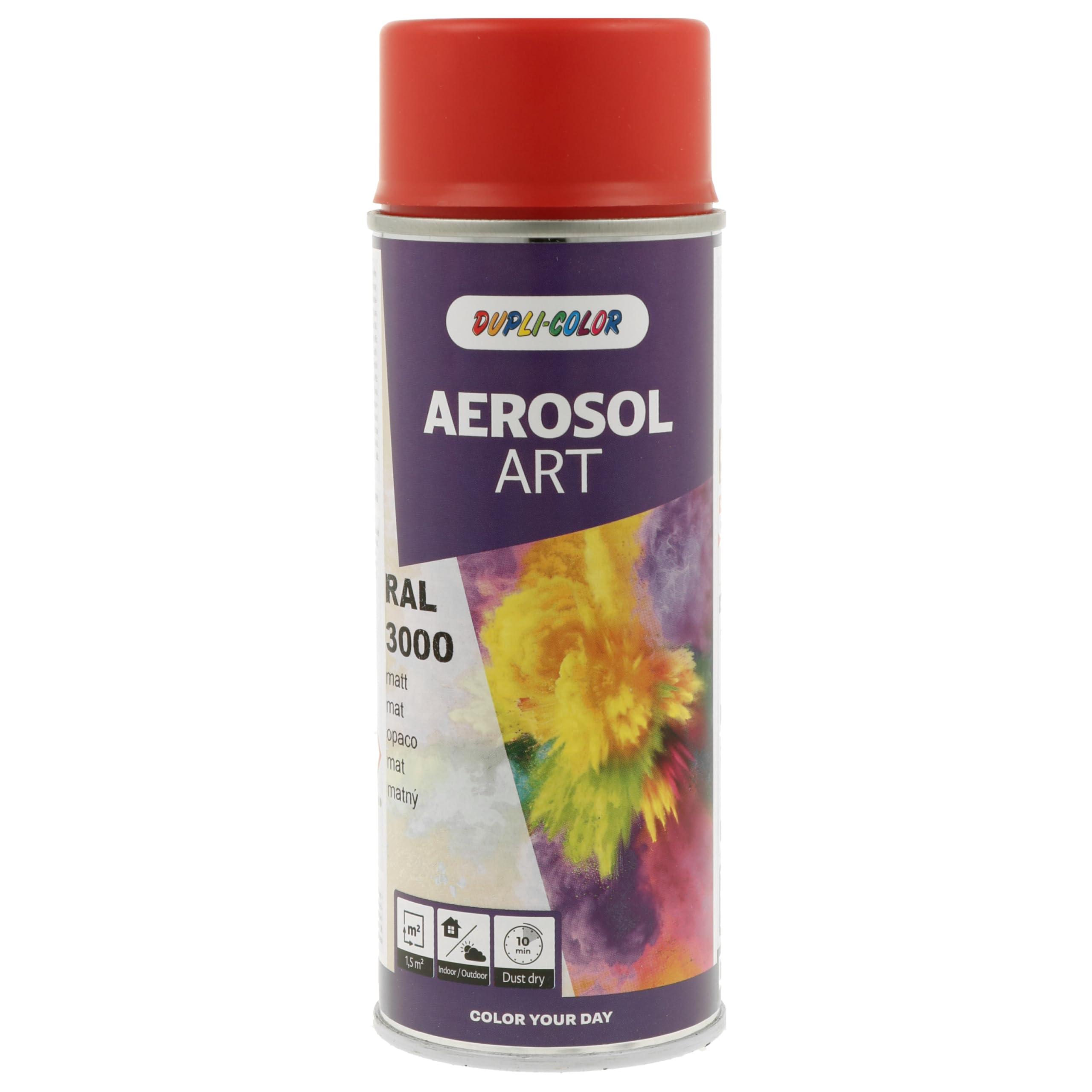 DUPLI-COLOR AEROSOL ART RAL 3000 Feuerrot matt 400 ml - Sprühfarbe