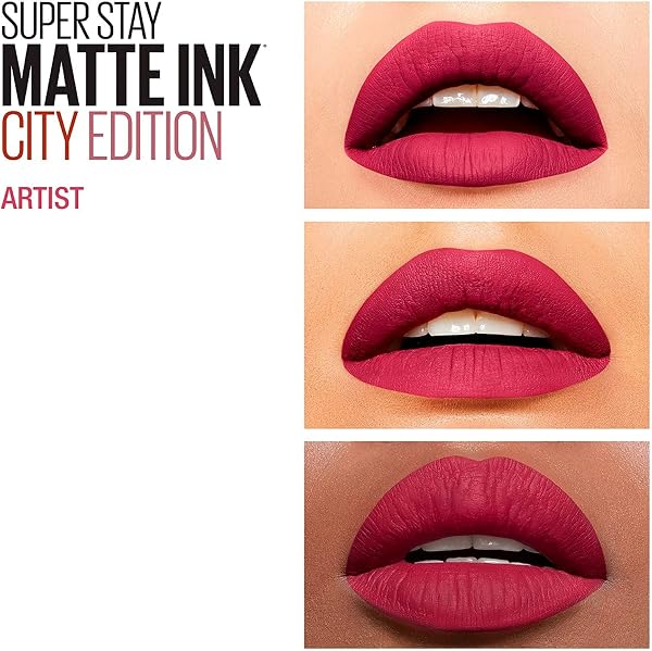 Maybelline New York SuperStay Matte Ink Lip Gloss with Long Lasting Intense Colour with Precision Applicator Tip Make Up Kit of 2 Lipsticks with 120 Artists and 15 Lover - 2