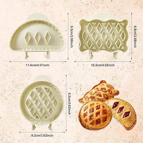 Miniatura 7 de Mini moldes para tartas de mano, moldes para prensatelas de bolsillo para tartas de bolsillo, moldes de otoño para tartas de mano, suministros para