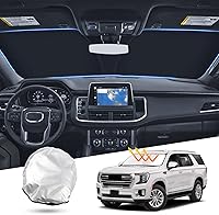 Vista 47 de T TGBROS Parasol para parabrisas de automóvil Toyota 4Runner 2010-2024, grueso, bloqueo UV y opaca, privacidad plegable, 8 piezas, accesorios