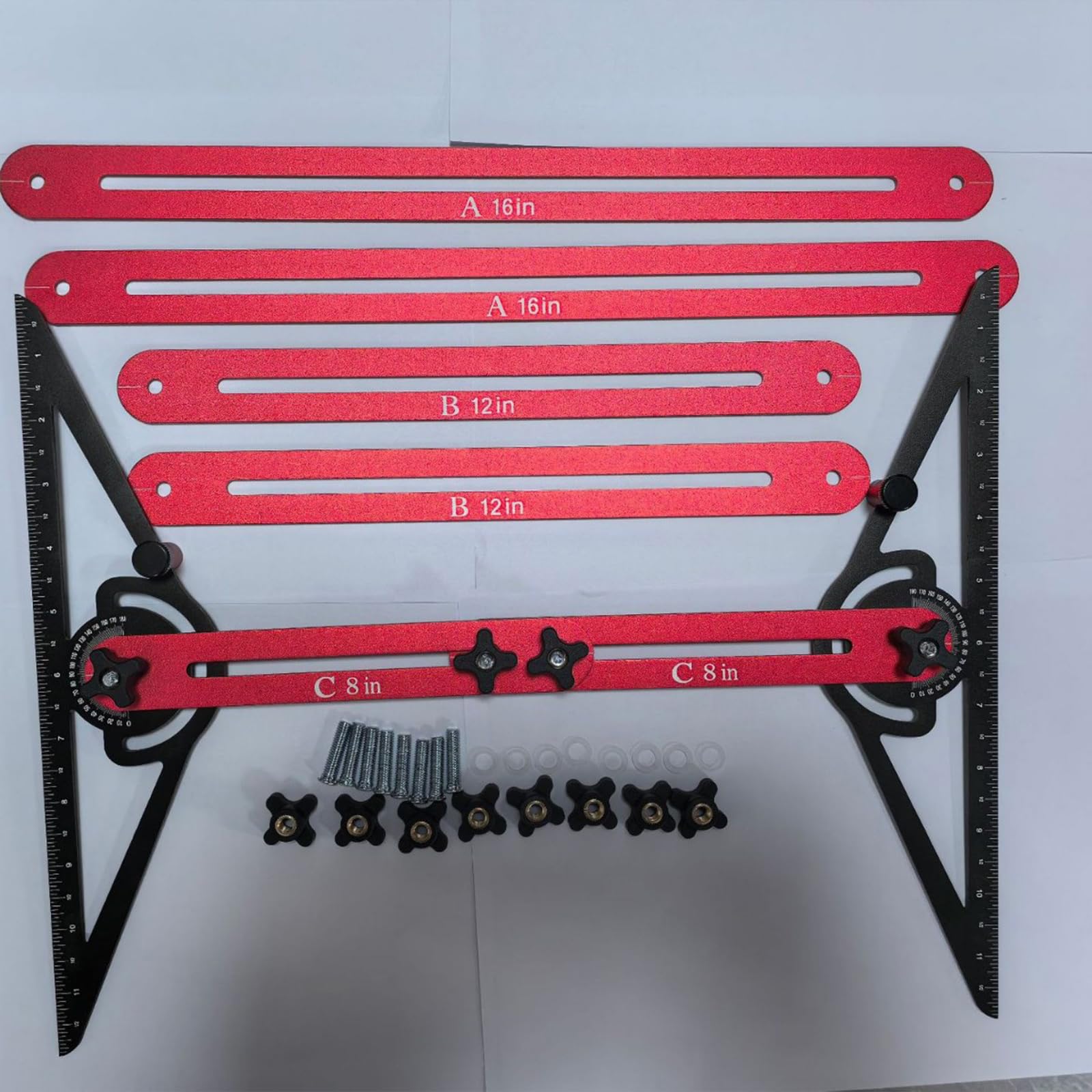 Outil de mesure d'escalier pratique pour une disposition précise et un alignement des marches dans les projets de construction et de rénovation