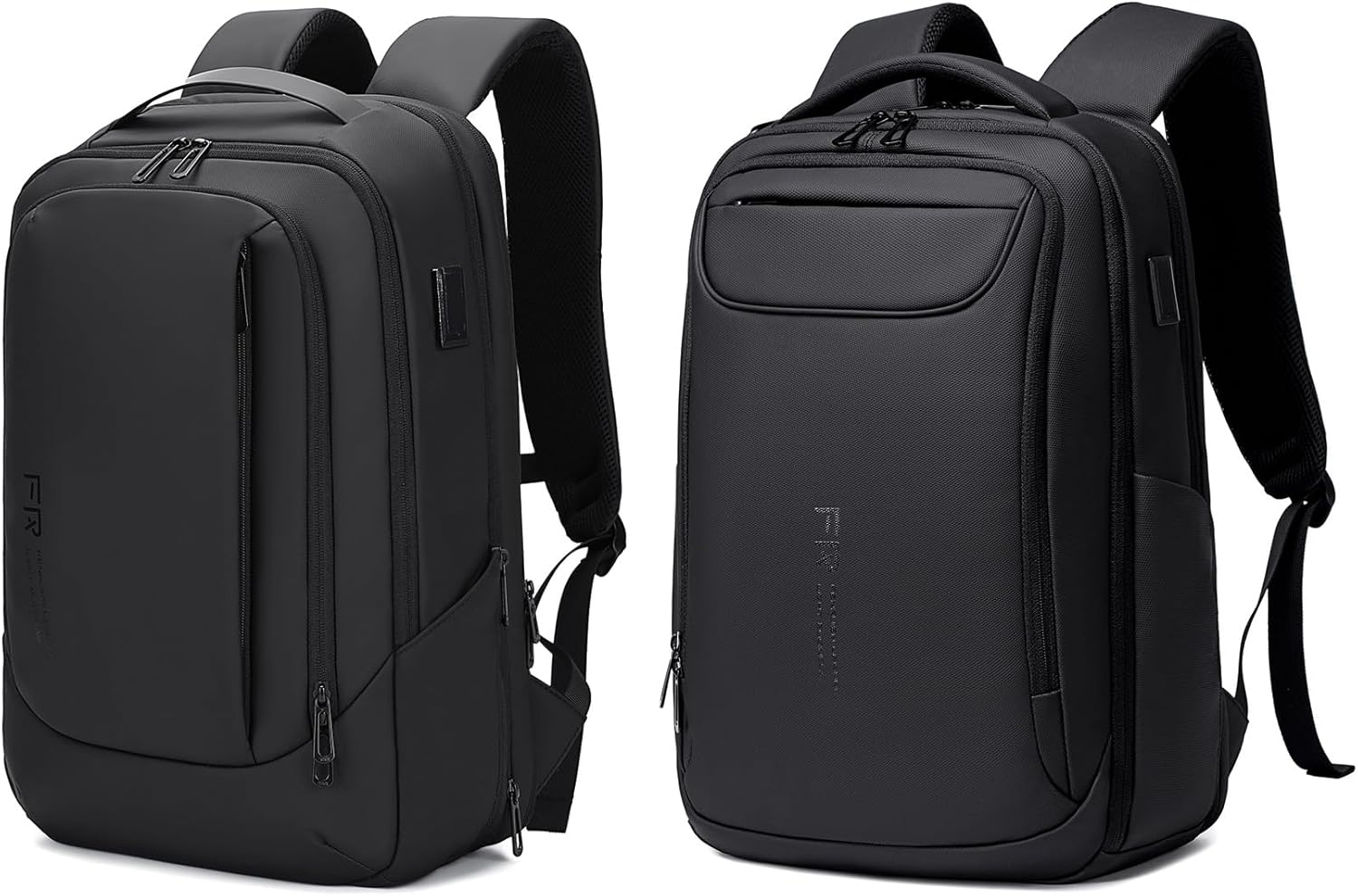 FENRUIEN Expandable Backpack and Travel Laptop Backpack 15.6 Inch, Black