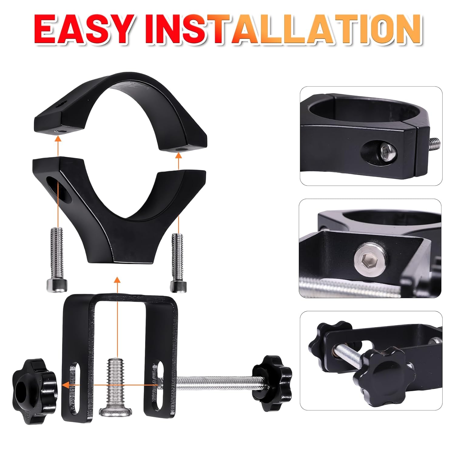 StarknightMT UTV Drive Belt Mount Fit 1.5"-2" Roll Cage, Universal Drive Belt Holder Compatible with Polaris RZR, Can-Am Commander, Maverick X3, Kawasaki Mule/Teryx, Pioneer, Talon, Rhino/YXZ