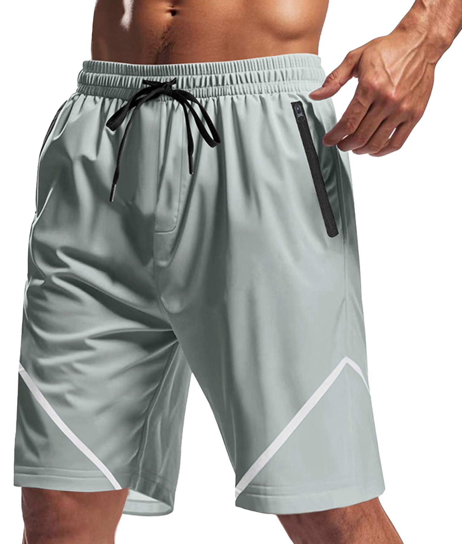 SEAUR Men's Gym Running Shorts with Zip Pockets Quick Dry and Lightweight Casual Shorts
| SEAUR Men's Quick Dry Lightwe 