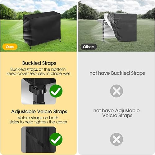 Miniatura 6 de Cubierta de parrilla para Blackstone 15551550 Tailgater Combo de parrilla de gas y parrilla, cubierta de parrilla resistente al agua al aire libre