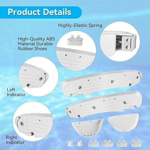 Miniatura 3 de AOIT AXV417WHP - Kit de columpio para limpiar piscinas, cápsulas de piscina y juego de repuesto de zapatos y tapones AXV414P, compatible con Hayward