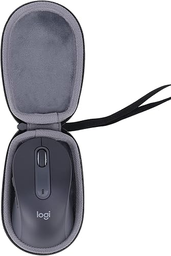 co2CREA Estuche de viaje rígido de repuesto para mouse inalámbrico Logitech Signature M650 (tamaño pequeño, mediano, negro)