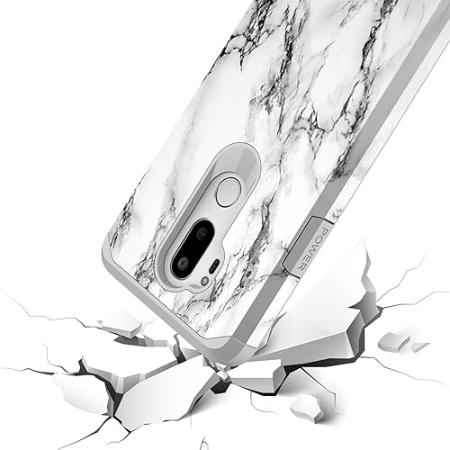 Miniatura 5 de Rosebono Funda para LG G7 Thinq, delgada híbrida de doble capa a prueba de golpes, cubierta dura a prueba de golpes, a la moda, linda funda de