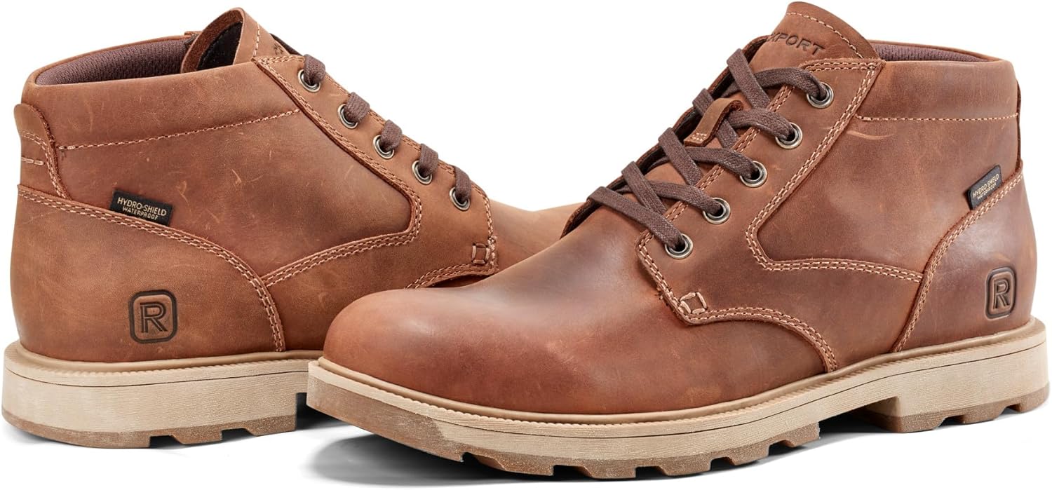 Rockport Men's Seamus Waterproof Chukka Boots - Image 6