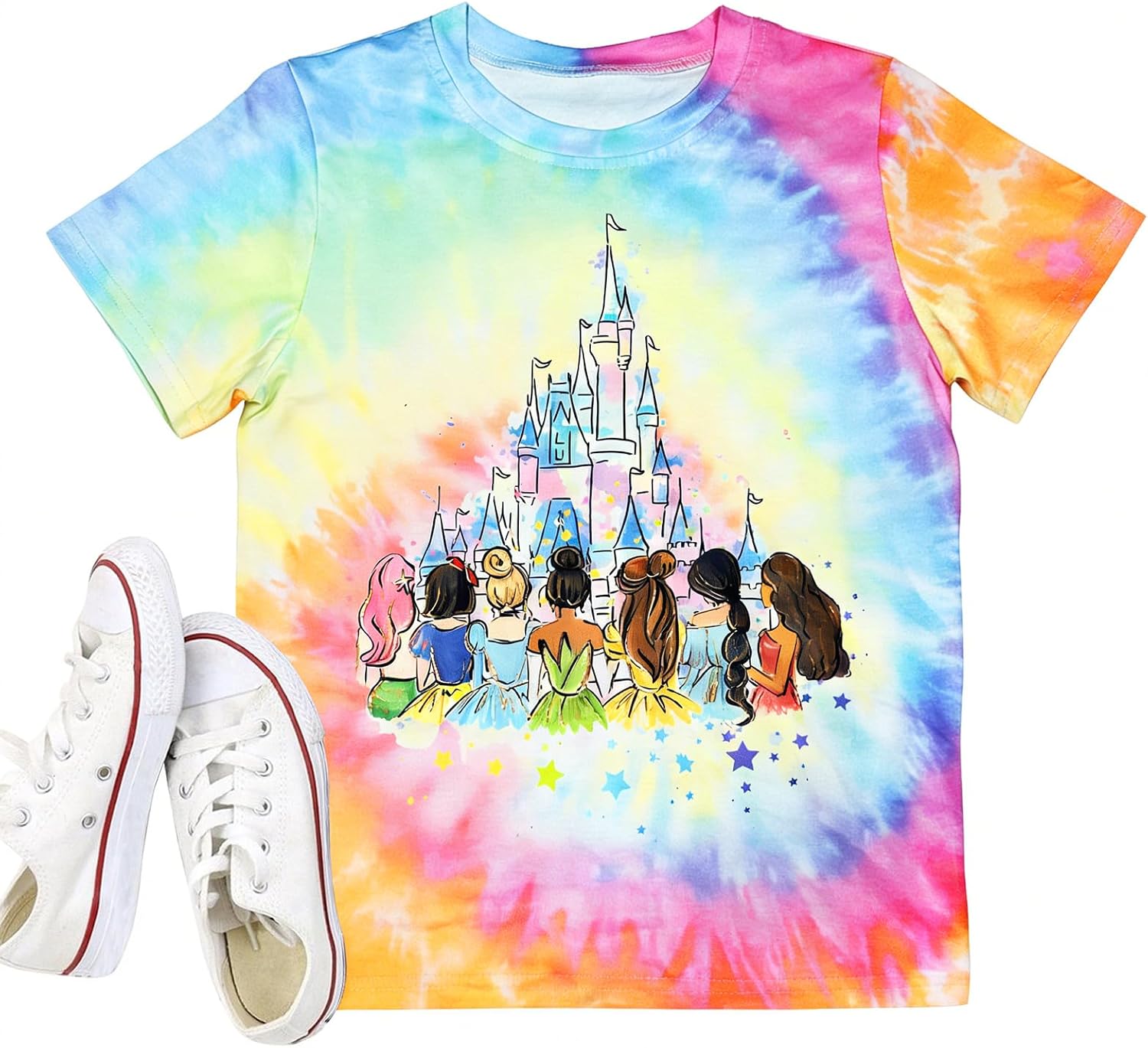 Magical Shirts Women Girls Family Vacation Matching Shirt Magic Kingdom T-Shirt Mommy and Me Trip Short Sleeve Tops