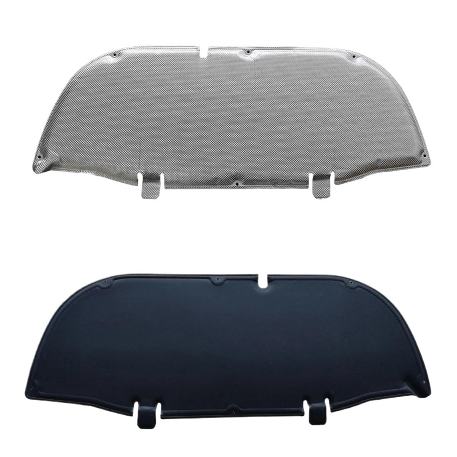 Fxfupo Black And Silver Car Front Hood Sound Heat Insulation Pad Soundproof Cotton Sound Deadening Pad Compatible For Toyota Corolla Cross Xg10 2022-2024