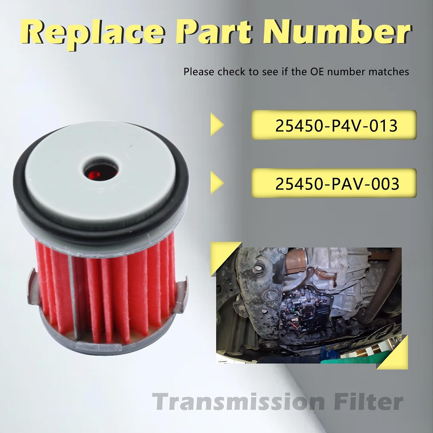 10 Speed PB8A Automotive Trans Transmission Filter Kits Oil Pan Gasket L4 V6 2.0L 2.4L 3.0L 3.5L Compatible with Honda Cr-V Pilot Accord 05-12 Replaces 25450-P4V-013 25450-PAV-003