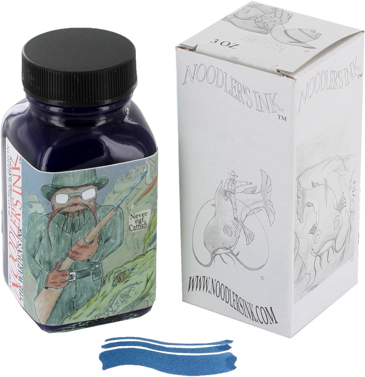 Noodler's Ink Refills Wardens Bad Blue Heron Bottled Ink - ND-19060