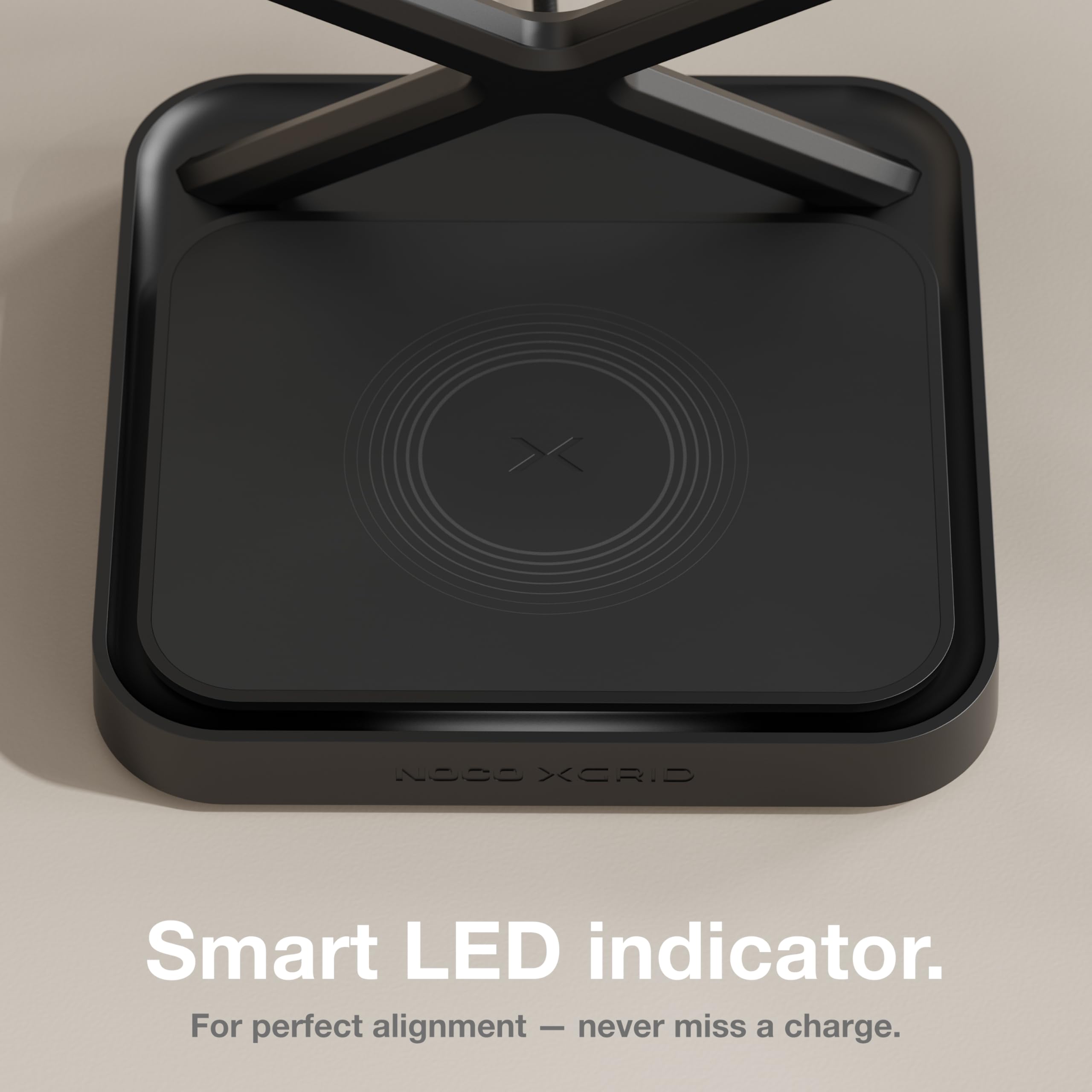 NOCO XGrid XDS3: 3‑in‑1 Wireless Lade‑Dock – Ladestation für iPhone, Apple Watch & AirPods – MagSafe‑kompatibel, Qi2 Zertifiziert – Inklusive 45 W USB‑C Netzteil & 2 m USB‑C Kabel