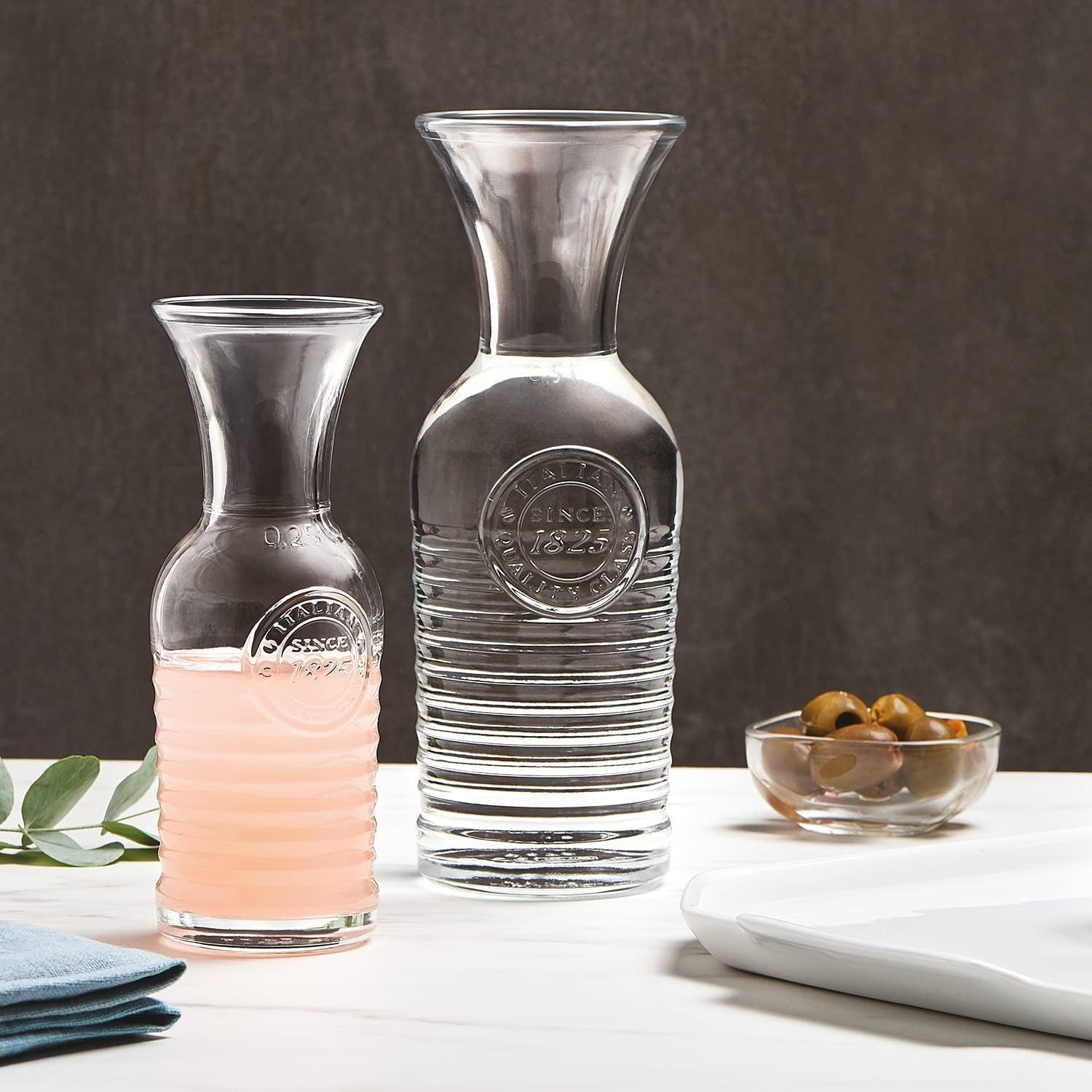 Bormioli Rocco Officina1825 Carafes Transparent 957 ml, 1 Unité (Lot de 6)