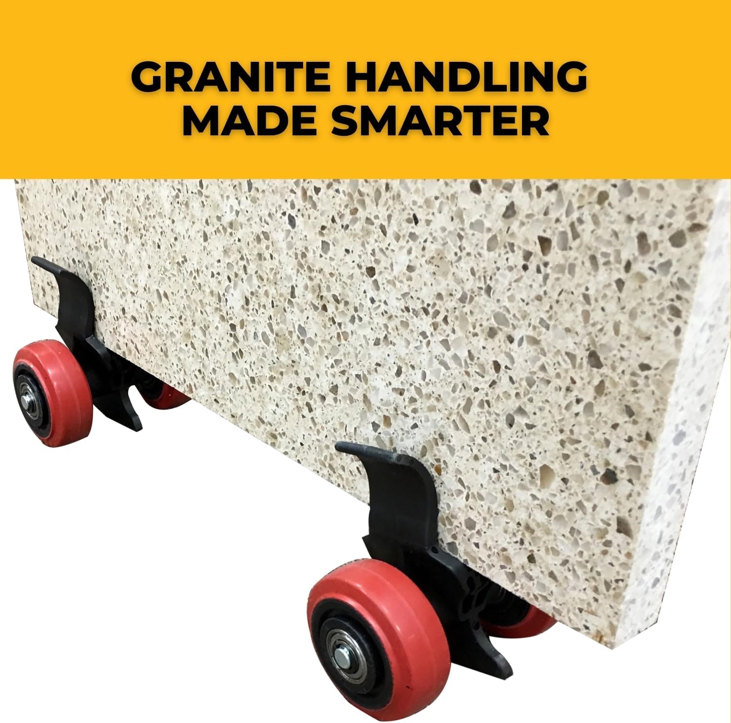 FastCap 02120 Clip N ROLL with Steel Axel, Polyurethane Wheels, 500 LB Capacity