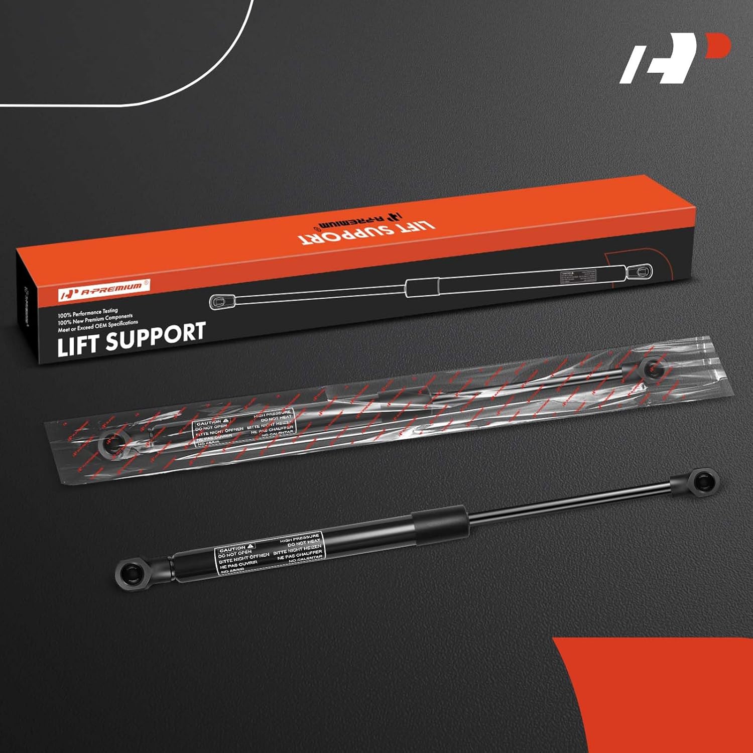 a-premium rear tailgate lift supports shock struts compatible with select toyota model - c-hr 2018-2019 sport utility - replace# 689500wf7100, 689500wf8100 (2pc set)