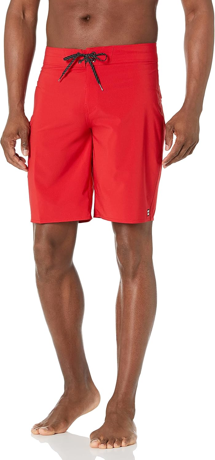 BILLABONG Bañador clásico elástico para Hombre, 20 Pulgadas, Exterior de 4 vías, Lifeguard Red, 32