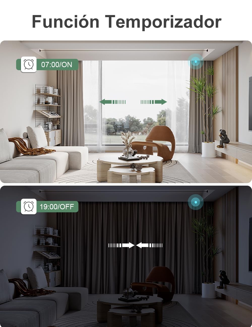 Maxcio Interruptor Persianas WiFi Módulo, Relé de Persiana WiFi con Función de Porcentaje, Temporizador, Control por App y Voz, Interruptor Persiana Compatible con Alexa/Google Home, 4 Packs