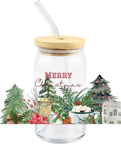 Miniatura 10 de 10 calcomanías de transferencia UV DTF impermeables para tazas de 16 oz taza de café helado, tazas de vidrio frotar en calcomanías de transferencia