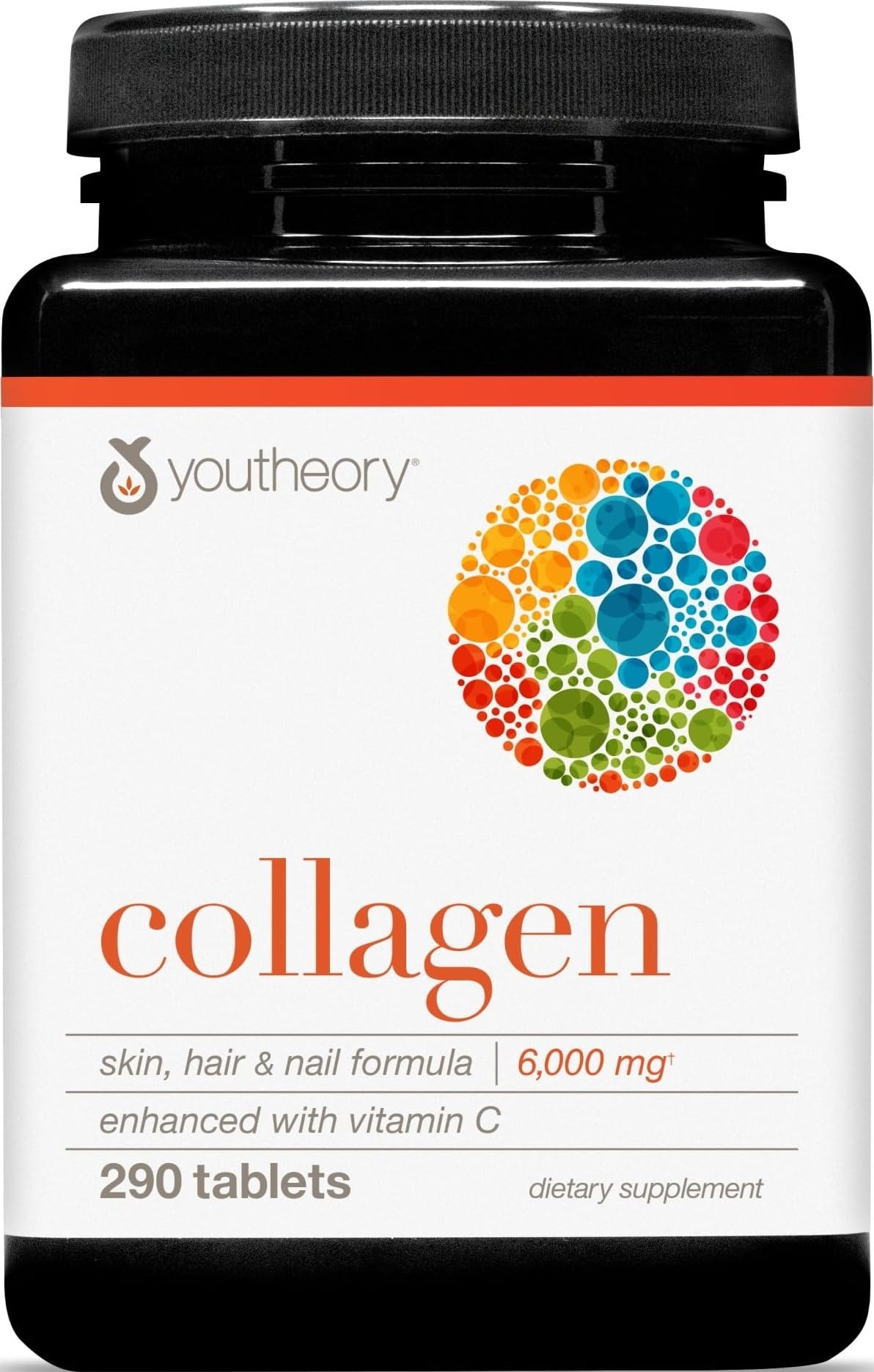 Youtheory Advanced Collagen, 6,000 mg, 290 Tablets, 48-Day Supply