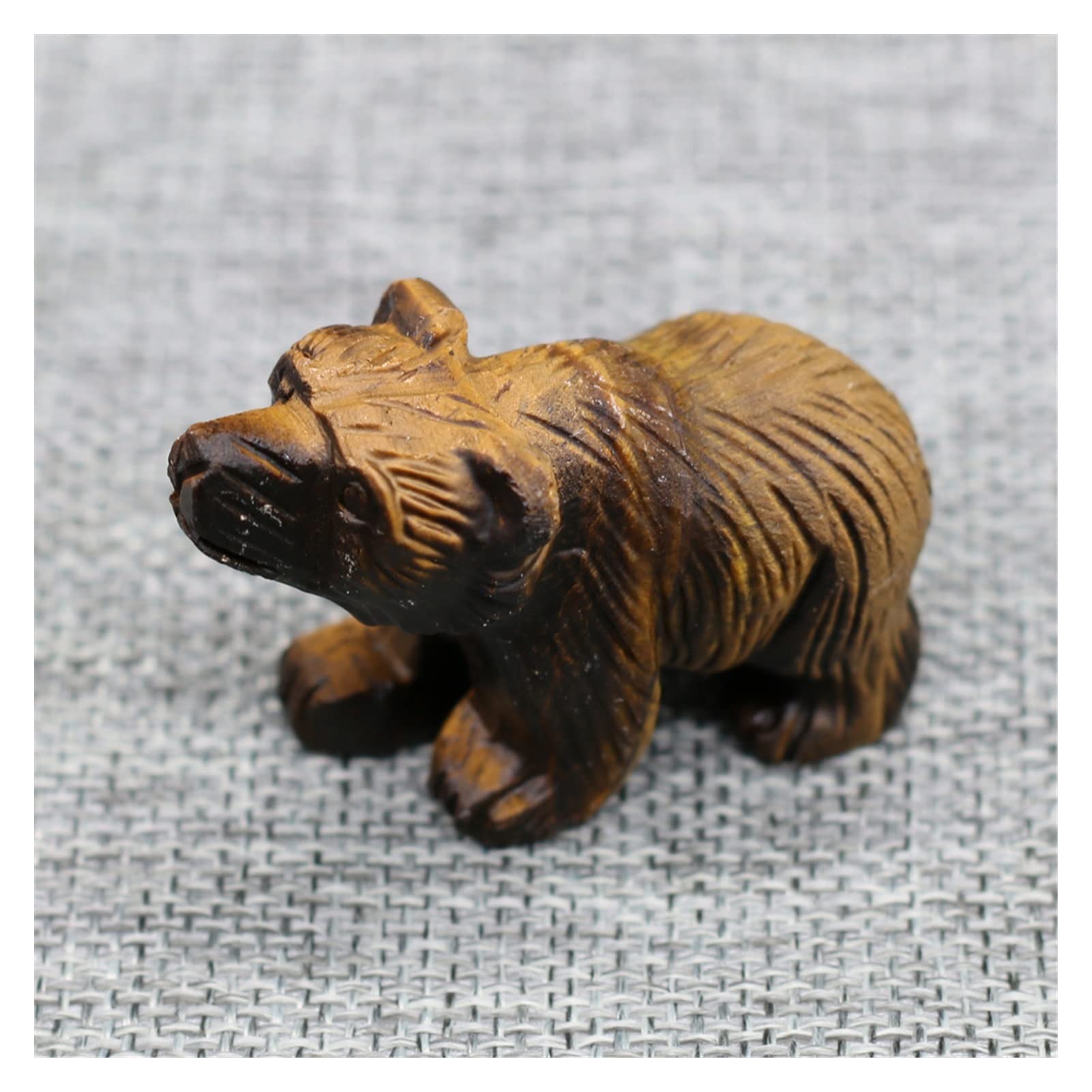 本水晶　熊　石　石製　石彫　石彫り　置物 Amazon.co.jp: クマの置物像天然水晶石彫刻工芸品ジュエリー