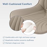 Vista 66 de YOUNIKE Silla de oficina, silla de escritorio sin brazos con ruedas, sillas giratorias ajustables para computadora de oficina en casa, silla