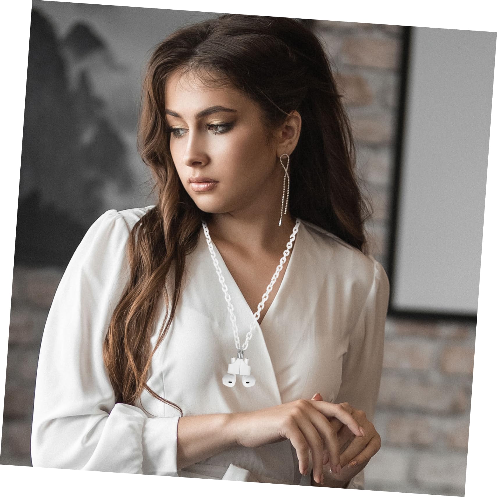 UKCOCO 5piezas Cadena Magnética Antipérdida Para Auriculares Inalámbricos Correa De Cuello Accesorio Para Hombres y Mujeres Protección y Estilo Para Ejercicio y Uso Diario
