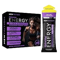 Vista 19 de NewTrition® Extra Strength Energy Shots 1.7 fl oz (paquete de 24, sabor a uva) – 250 mg de cafeína con vitamina B y aminoácidos, sin azúcar, sin