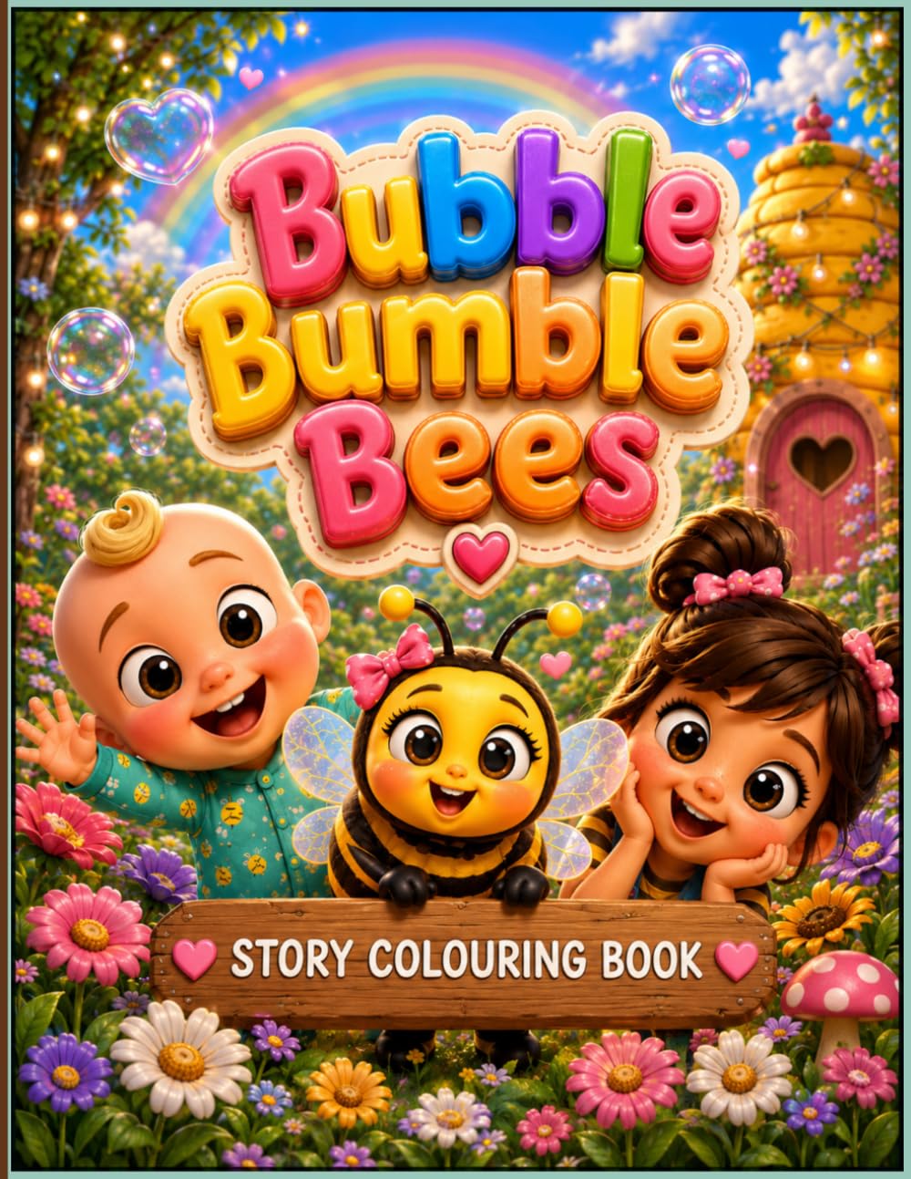Bubble Bumblebees. Bella Bee, Bibi & Bubba: Meet Bella Bee and Friends and join them on their adventures. Colouring Story Book