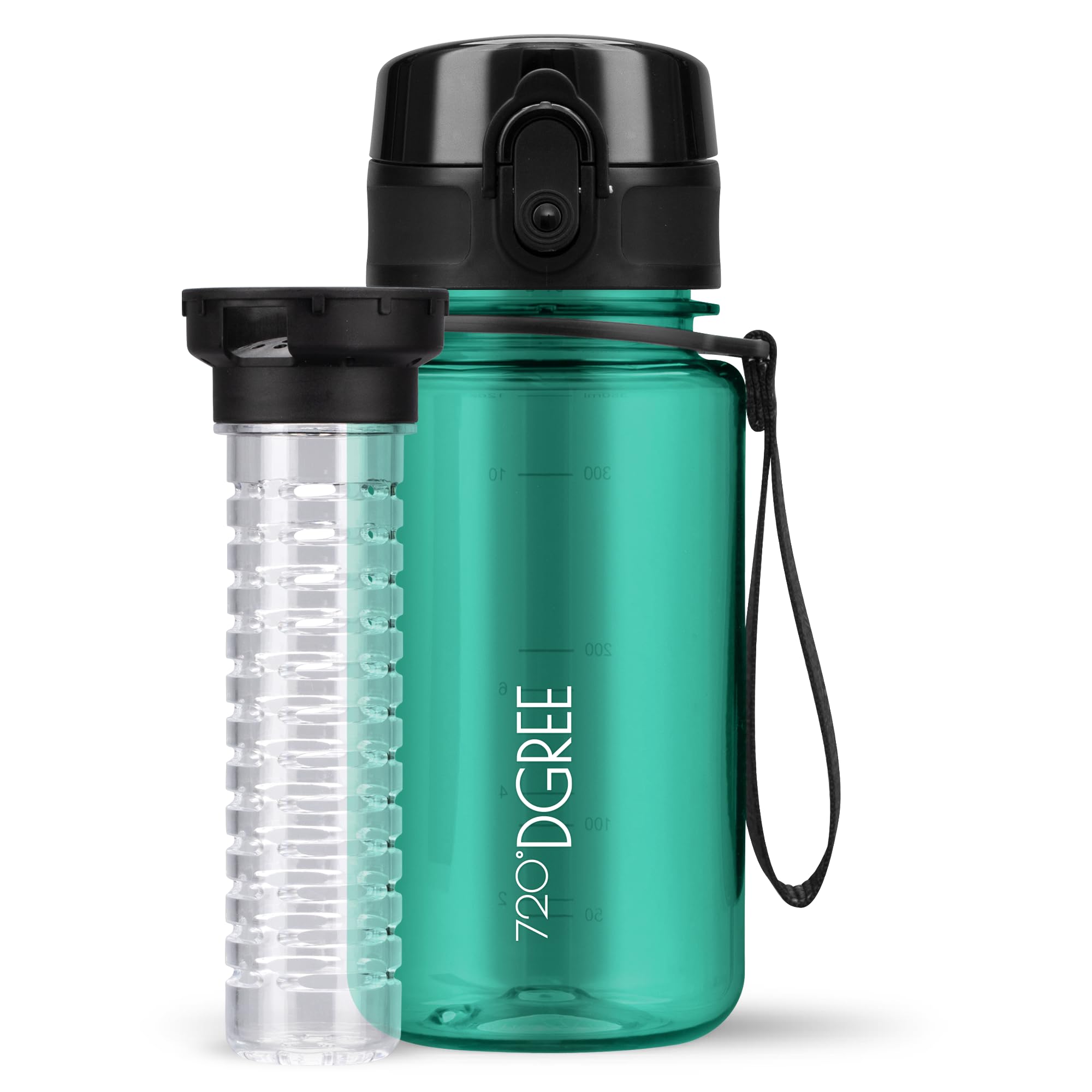 720°DGREE Botella Agua 1 Litro “uberBottle“ - Tamiz-Fruta, softTouch - Sin BPA, Prueba de Fugas, Reutilizable - Cantimplora, Water Bottle ideal para Deporte, Fitness, Gimnasio, Senderismo, Ciclismo — view 48