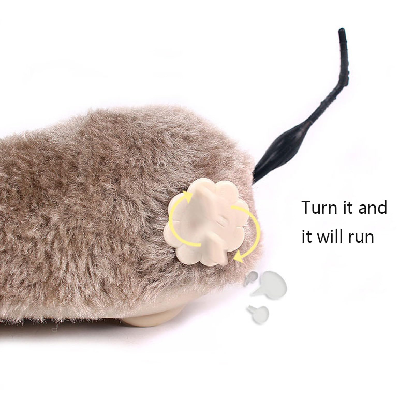 Juguetes para Gatos, Juguetes for Gatos con Mecanismo de Resorte, Peluche ratón, Juguete Interactivo for Mascotas, 4 Unidades