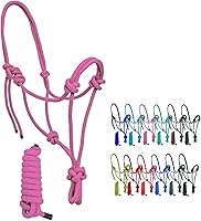 Vista 10 de Resistance Halter de cuerda ajustable de nailon liso con plomo a juego de 6 pies