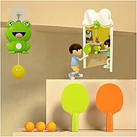 Vista 1 de Conjunto portátil de entrenamiento de tenis de mesa colgante para interiores, entrenador de pingpong para niños, tenis de mesa colgante, juego