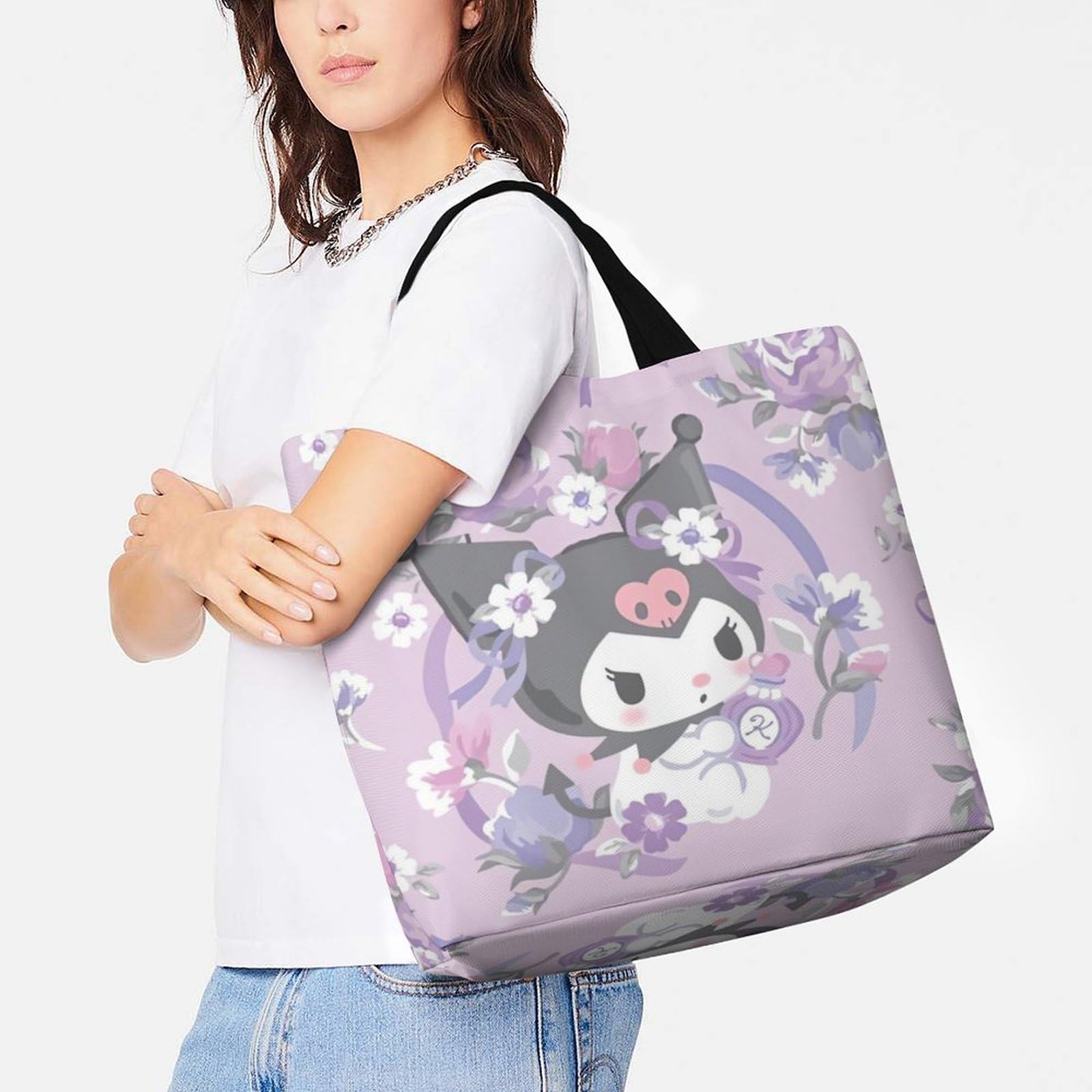 Amazon.co.jp: クロミ ちゃん 買い物袋 大容量 ショルダー トート 