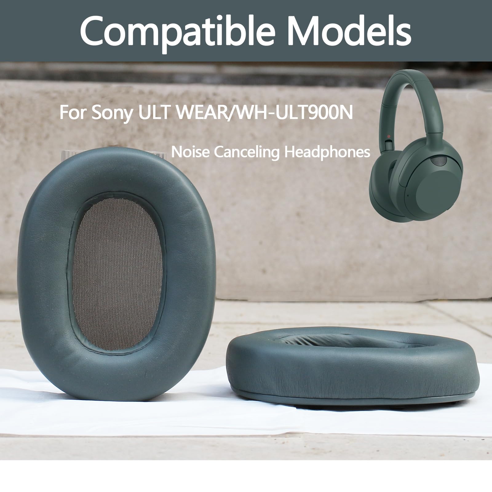 ULT Sony | Amazon グレー　バッテリーイヤーパッド　ヘッドバンド新品 WH-ULT900N SONY WEAR ヘッドフォン用交換用イヤーパッド WH-ULT900N ヘッドホン
