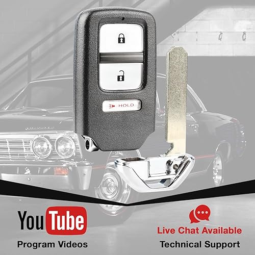 Miniatura 3 de Se adapta a Honda Fit 2015-2017  2016 HR-V Smart Key Fob Keyless Entry Remote (KR5V1X)