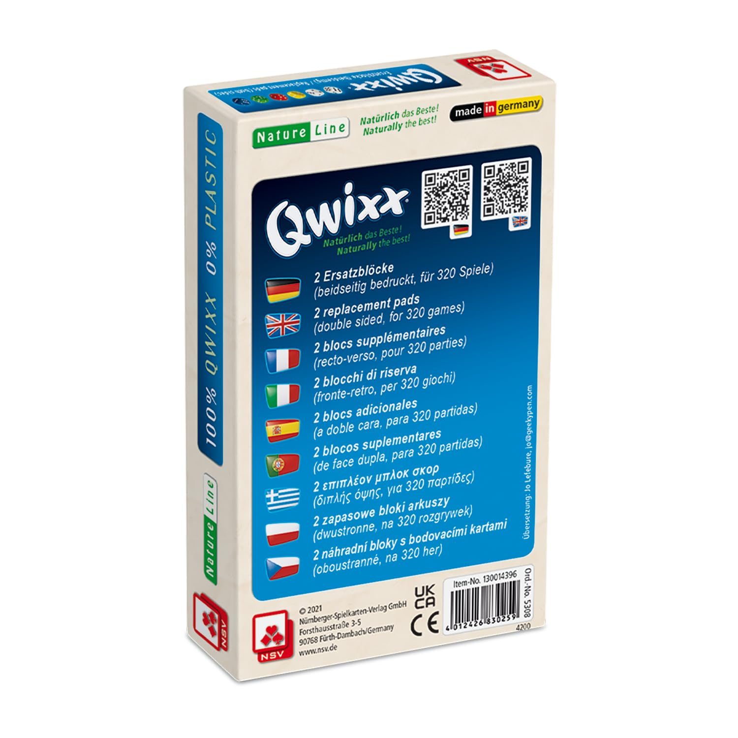 Qwantum Natureline Dice Game - 100% Plastic-Free, Sustainable Family Board Game, Follow-up To Qwixx & Qwinto - View #9