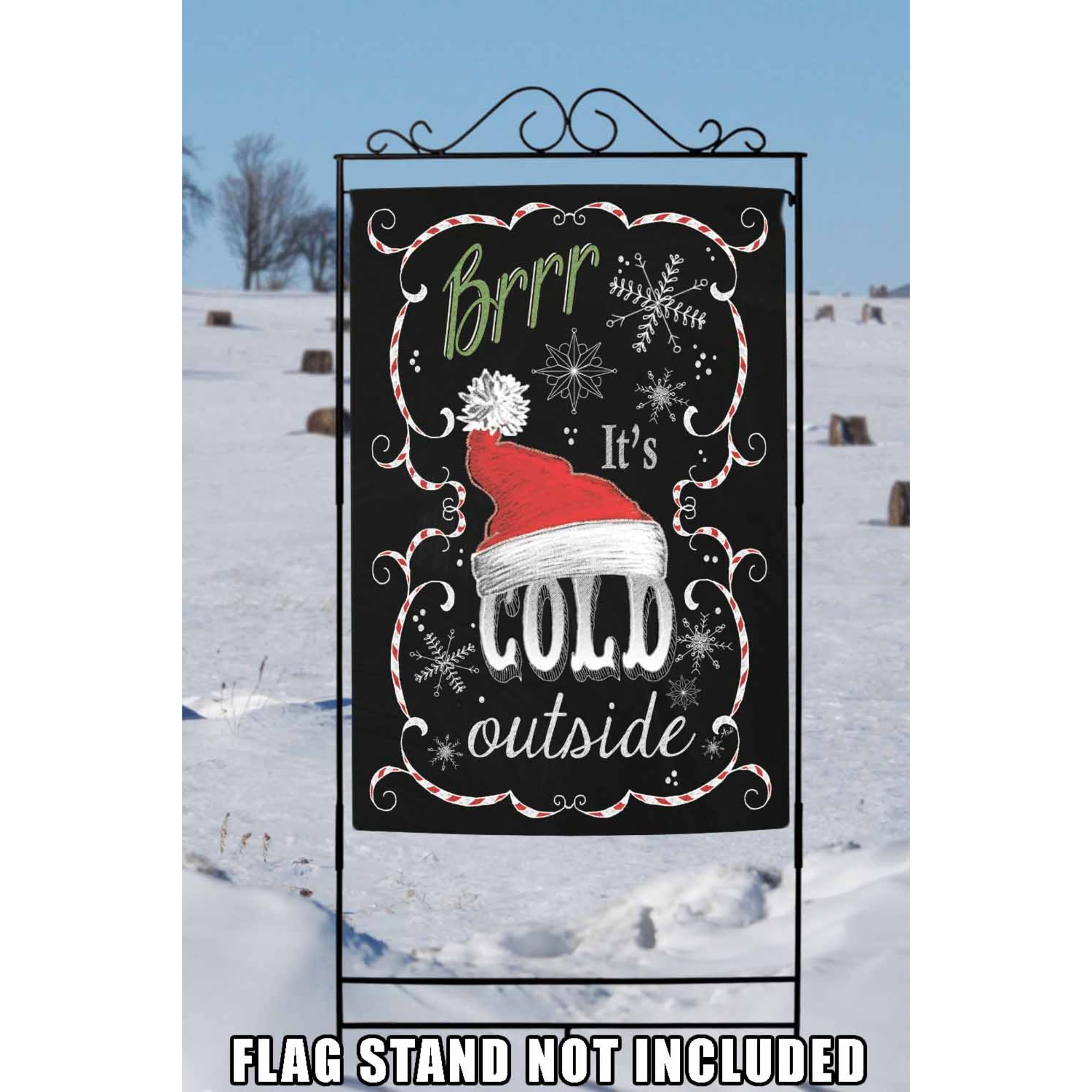 Toland Home Garden It Cold Outside Deko-Fahne für den Winter, 71,1 x 101,6 cm