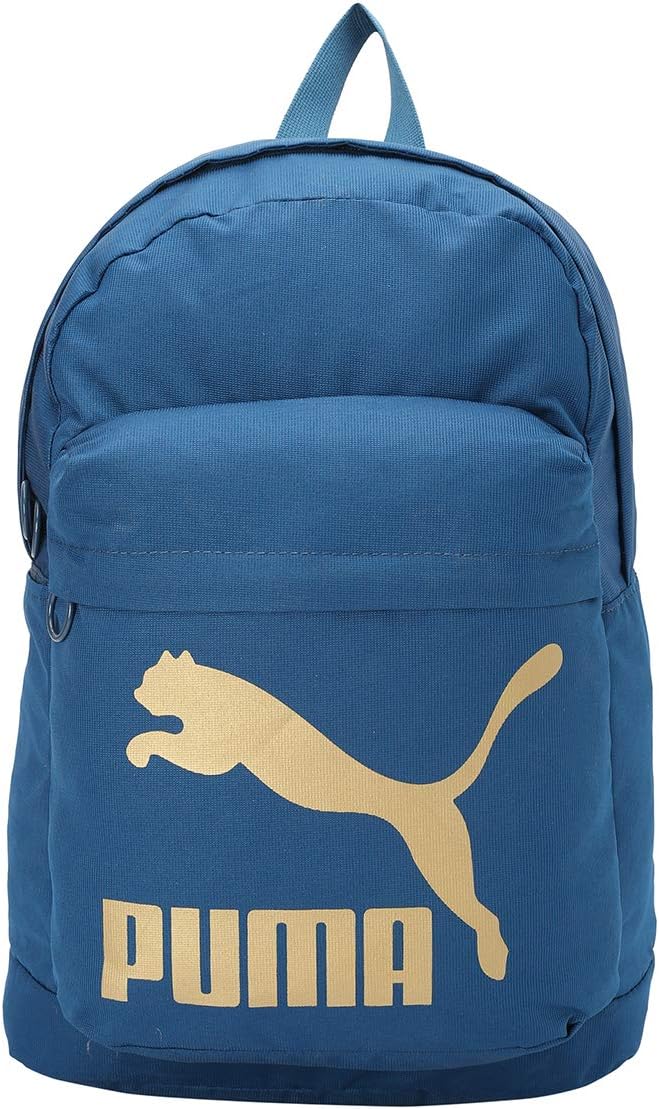 PUMA Originals Backpack, Black-Gold, One Size