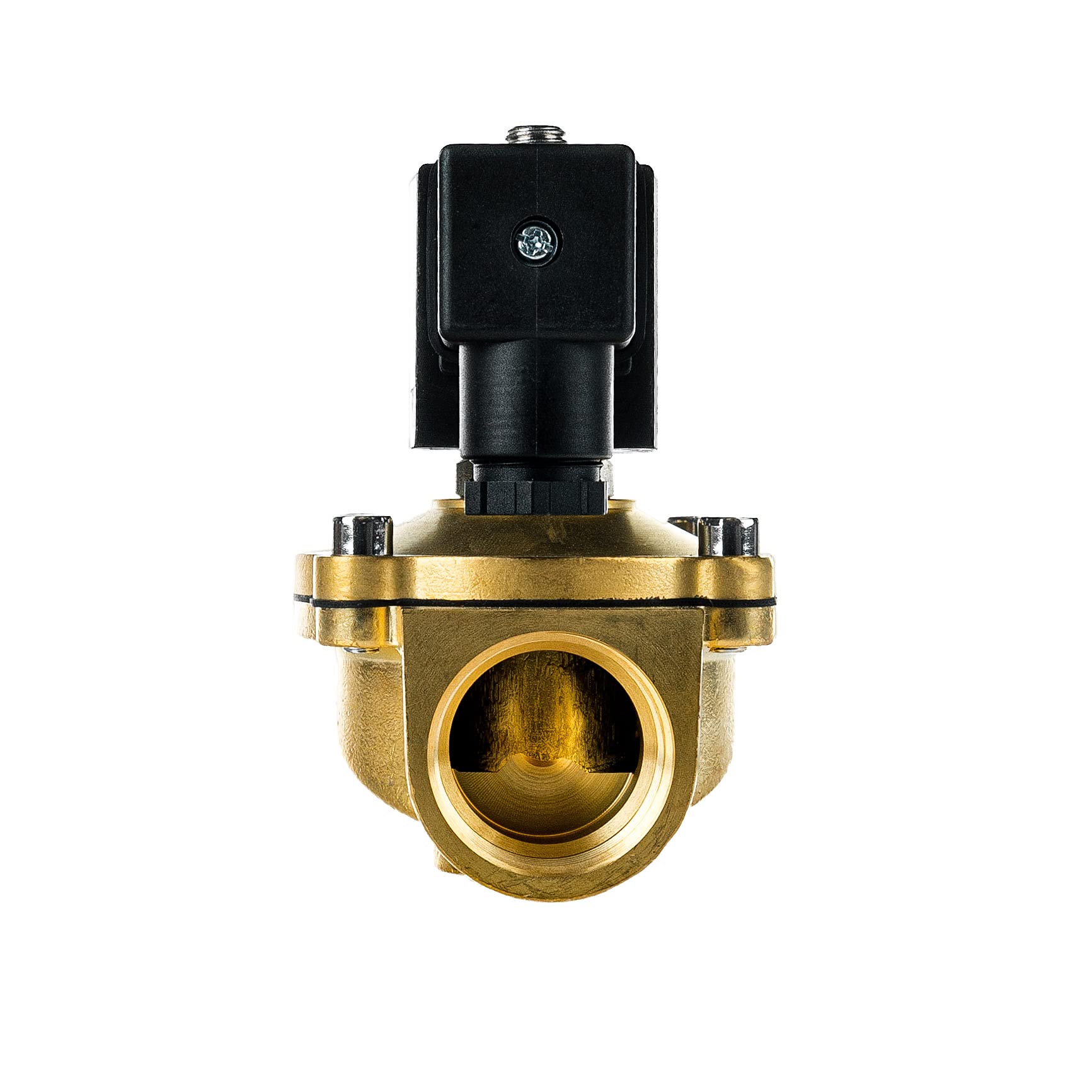 U.S. Solid 24V DC 3/4 G Elektrisch Magneetventiel Messing Normaal Gesloten NC Solenoid Valve Directe Aandrijving Lucht Water Olie