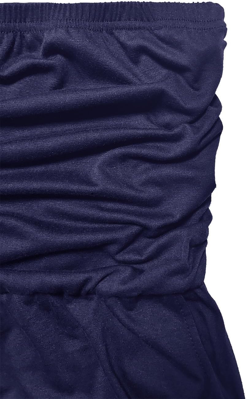 STOLKISS Women Summer Casual Strapless Rompers Tube Top Shorts Jumpsuits image 5